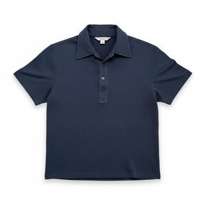 👕 Trina Turk‎ Navy Short Sleeve Polo Shirt – Men’s L